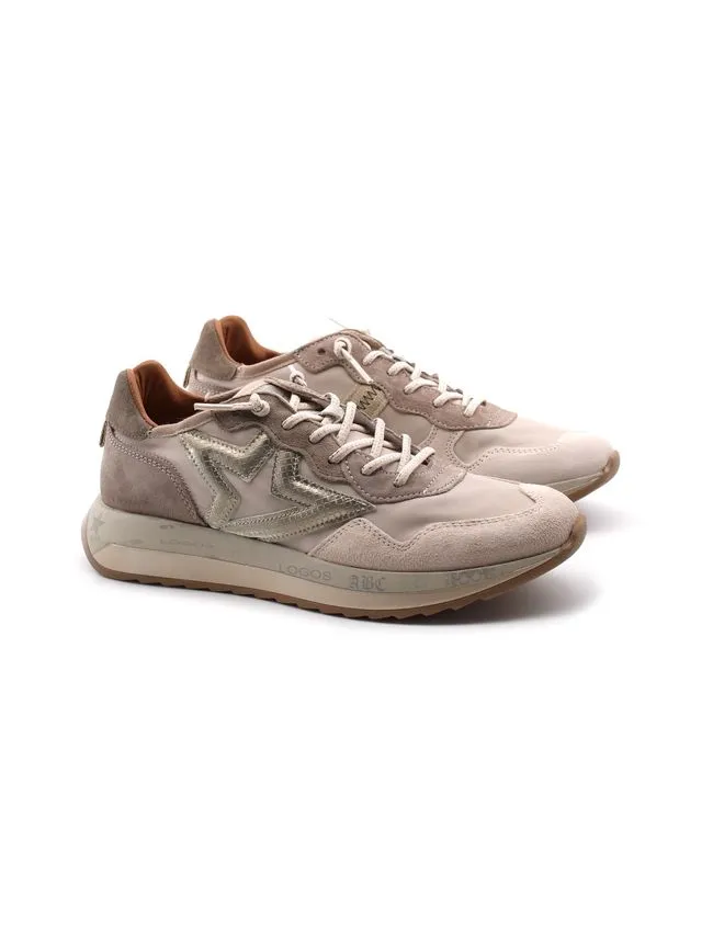 CettiSneaker in pelle scamosciata e tessuto