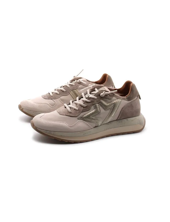 CettiSneaker in pelle scamosciata e tessuto