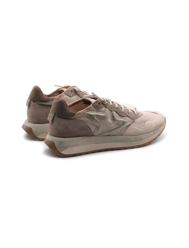 CettiSneaker in pelle scamosciata e tessuto