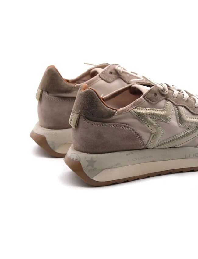 CettiSneaker in pelle scamosciata e tessuto