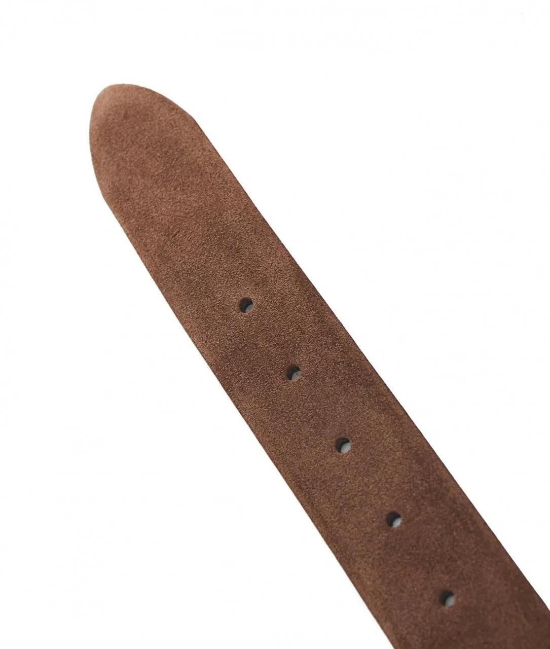 Cintura in pelle scamosciata marrone marrone