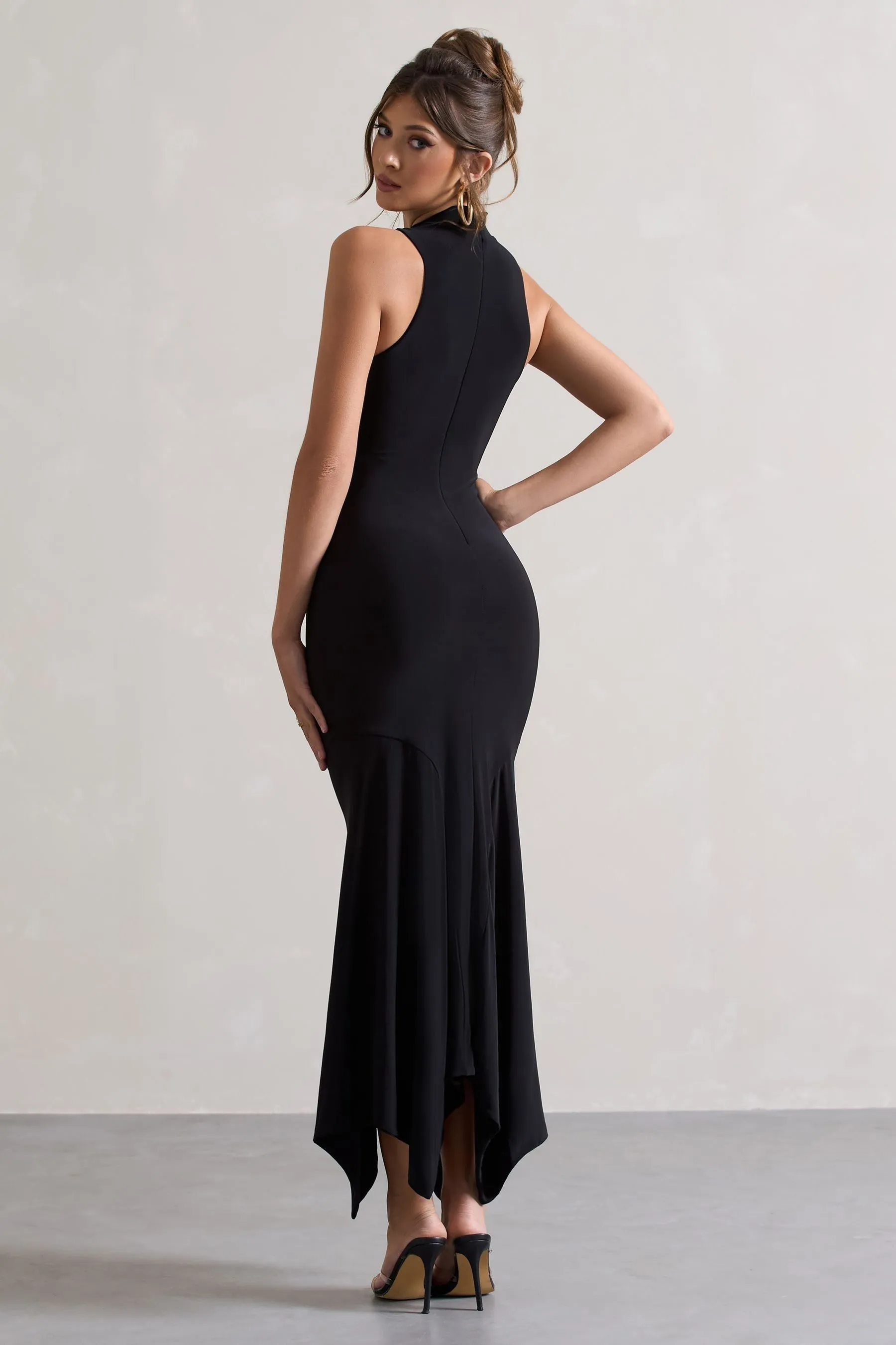 Club L London - Brionna - Abito maxi ritorto sul davanti