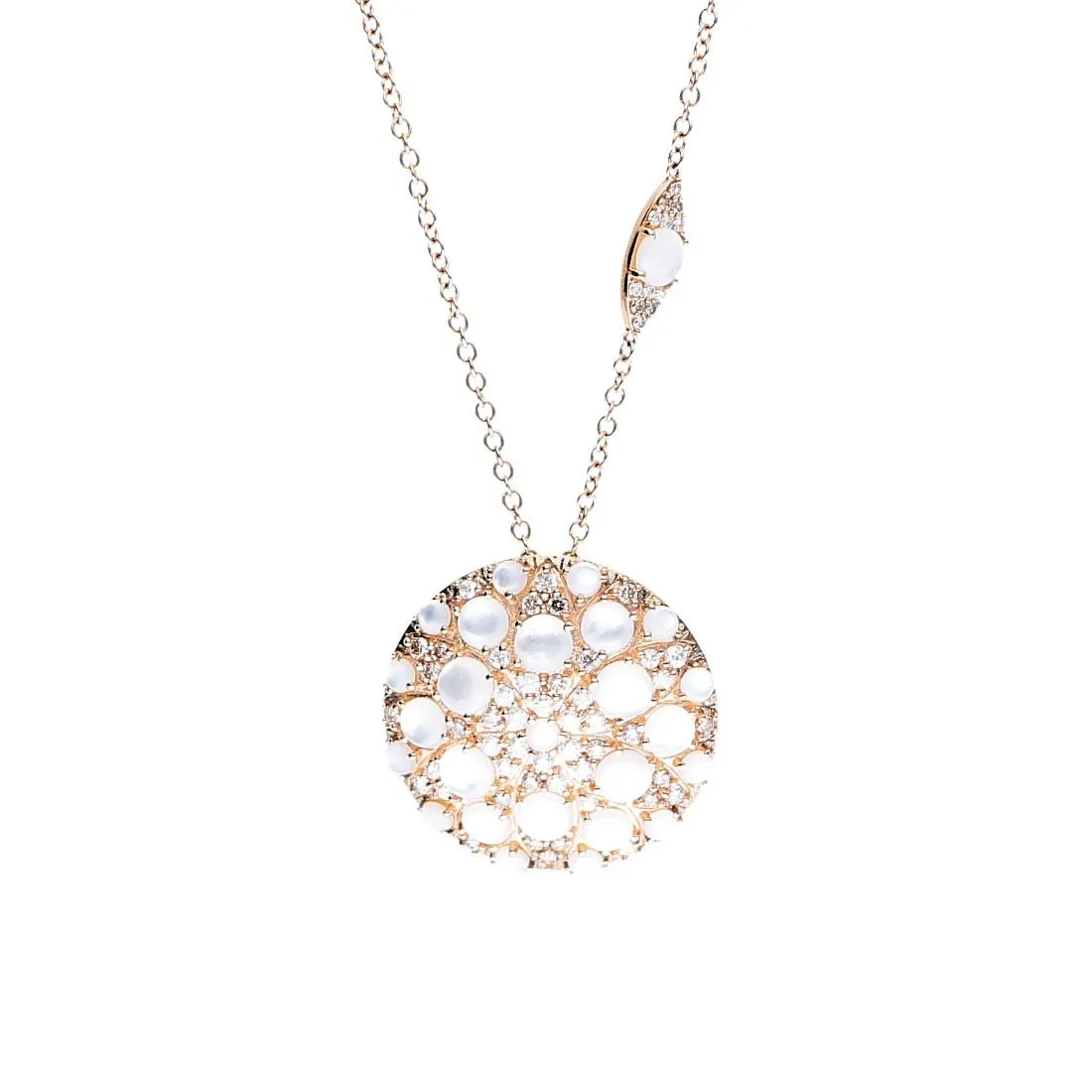 Collana collezione Mandala con diamanti e madreperla