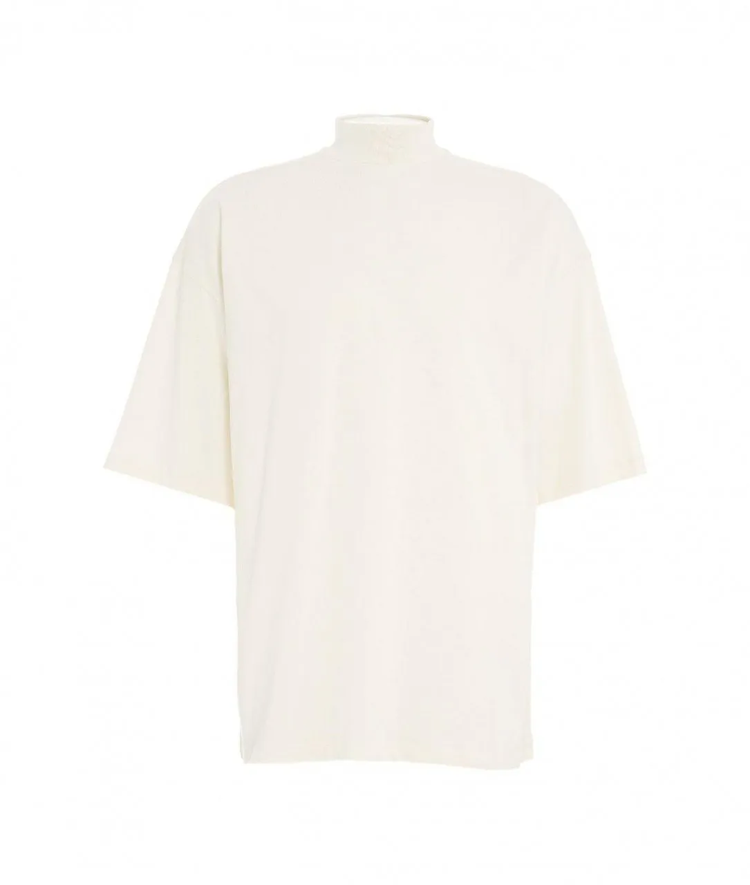 Collo a lupetto bianco bianco