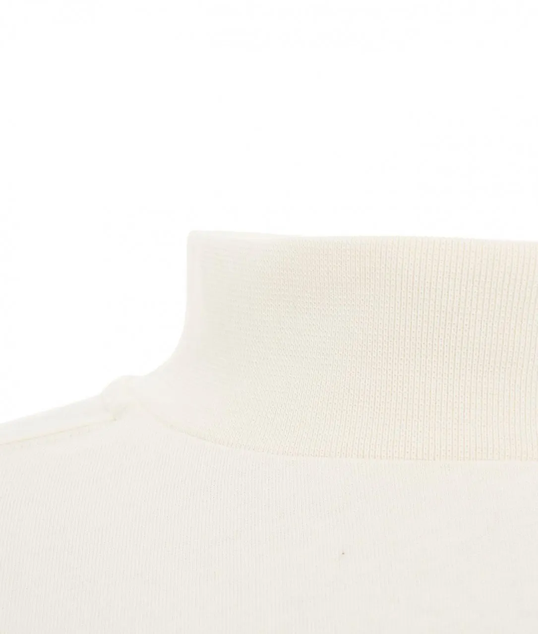 Collo a lupetto bianco bianco
