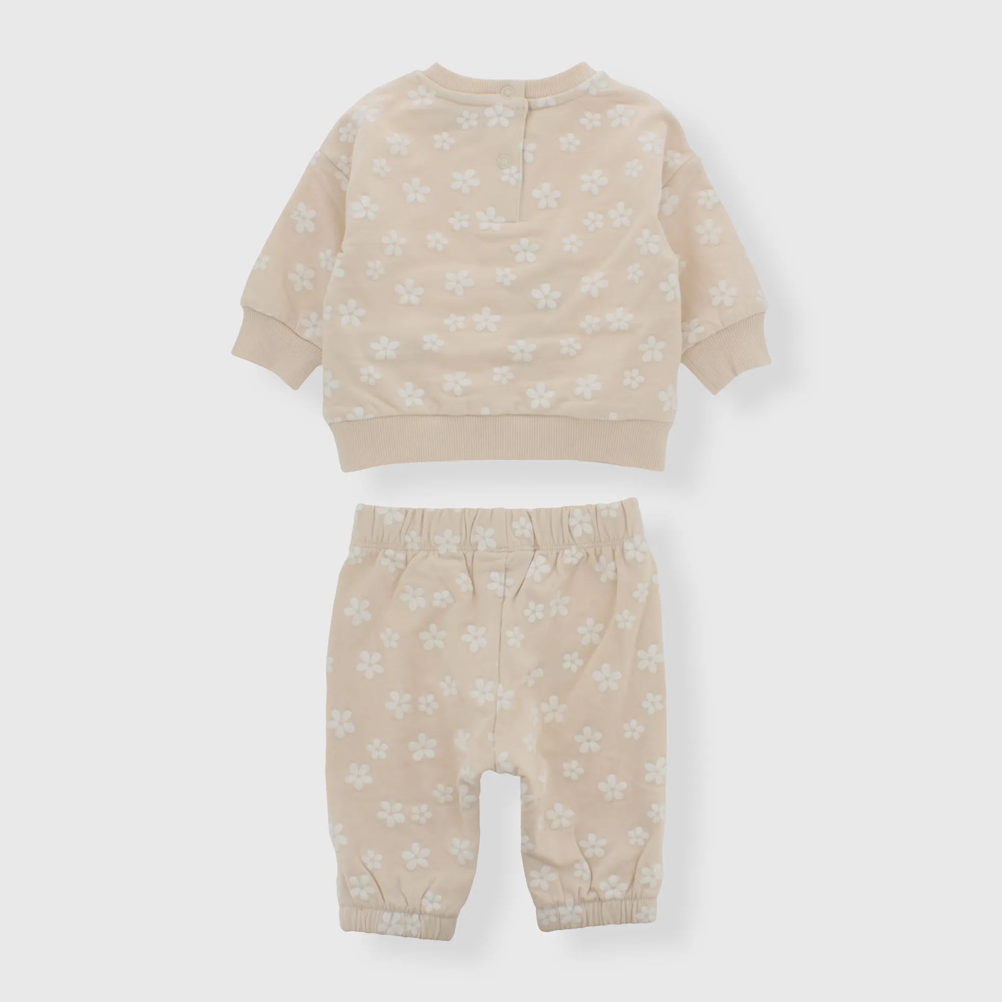 Completo due pezzi da neonata, BEIGE            
