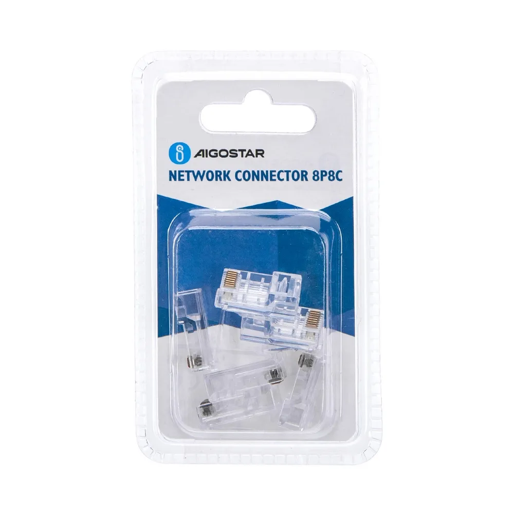 Connettore di rete LAN Plug RJ45 Confezione 6pz Aigostar