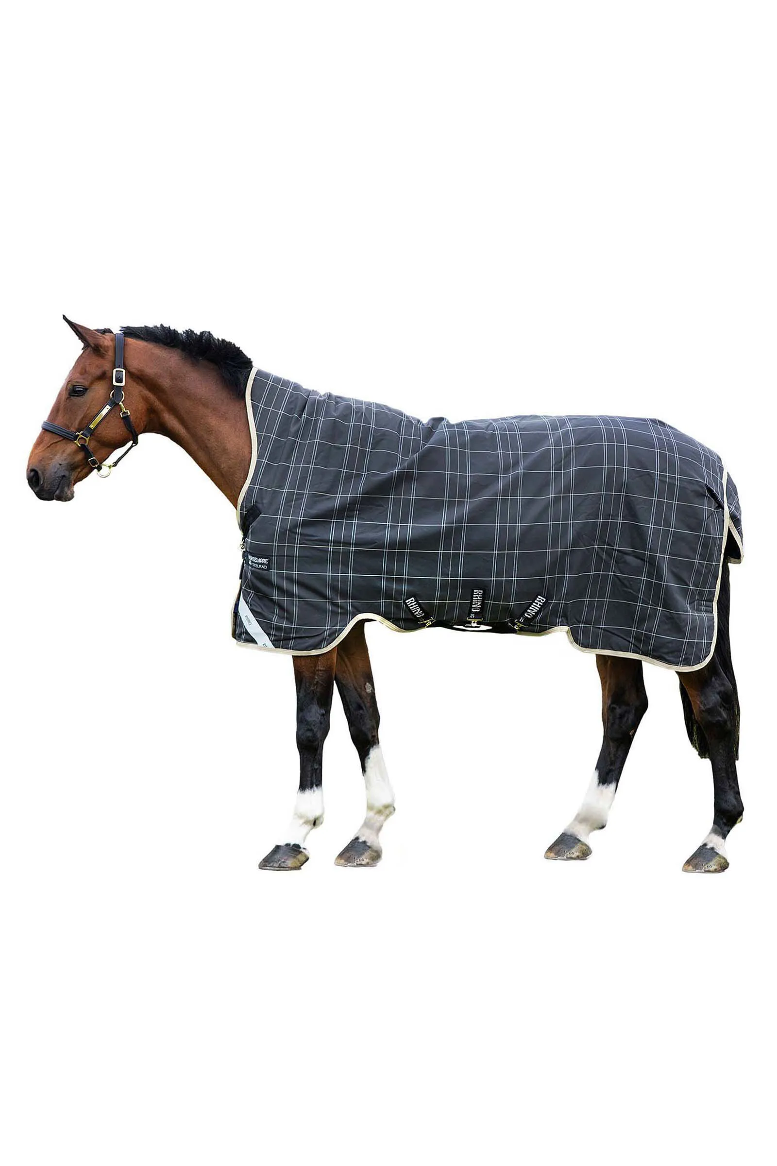 Coperta Horseware Rhino Wug a vari strati con collo alto, 250 g