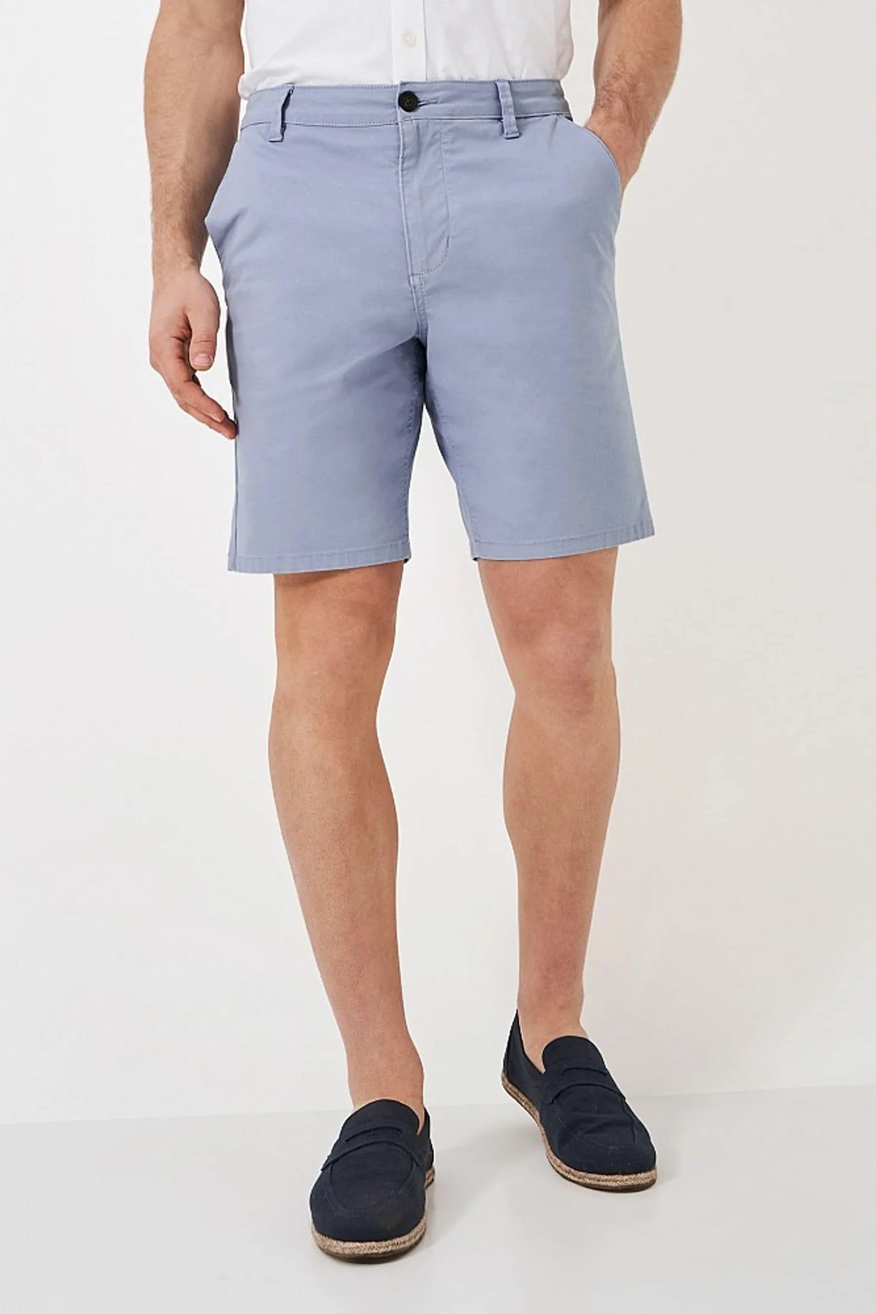 Crew Clothing - Shorts chino classici in cotone elasticizzato stile bermuda
