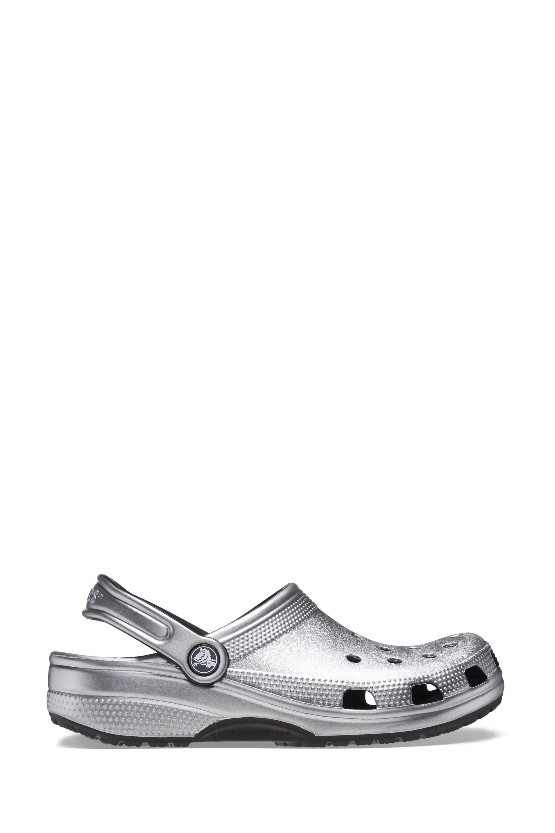 Crocs Argento - Sabot classici Dettagli metallizzati
