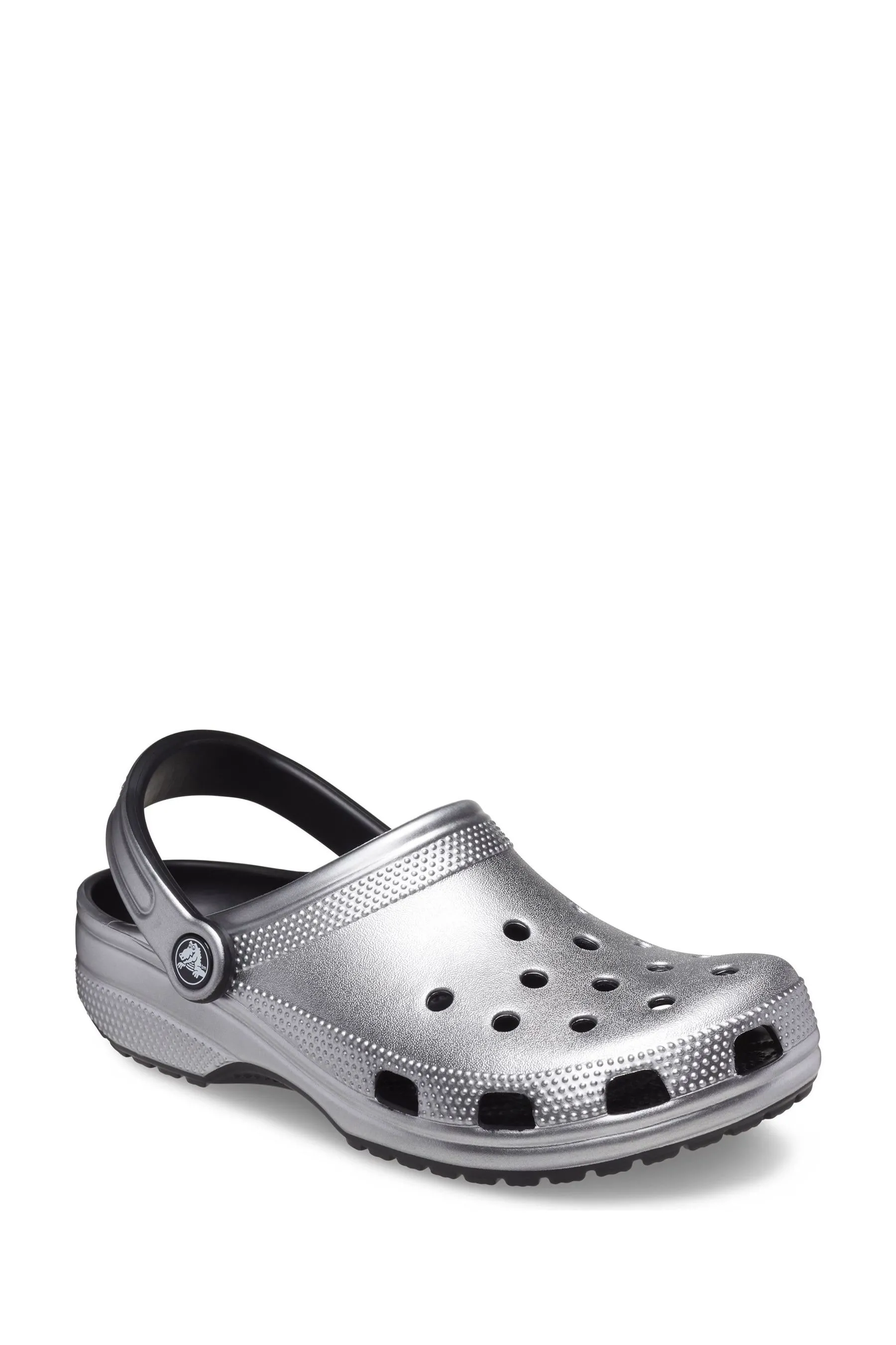 Crocs Argento - Sabot classici Dettagli metallizzati