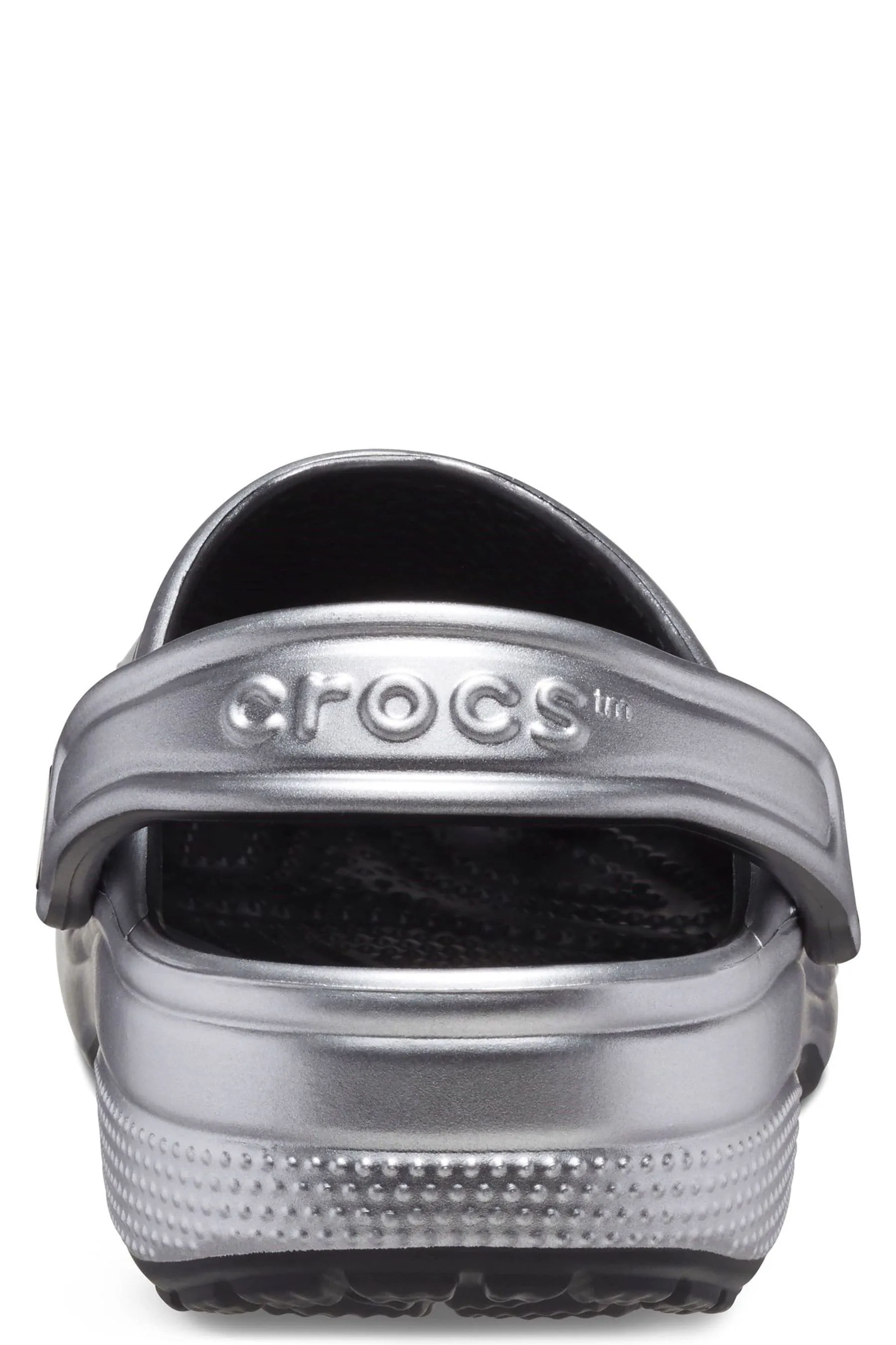Crocs Argento - Sabot classici Dettagli metallizzati