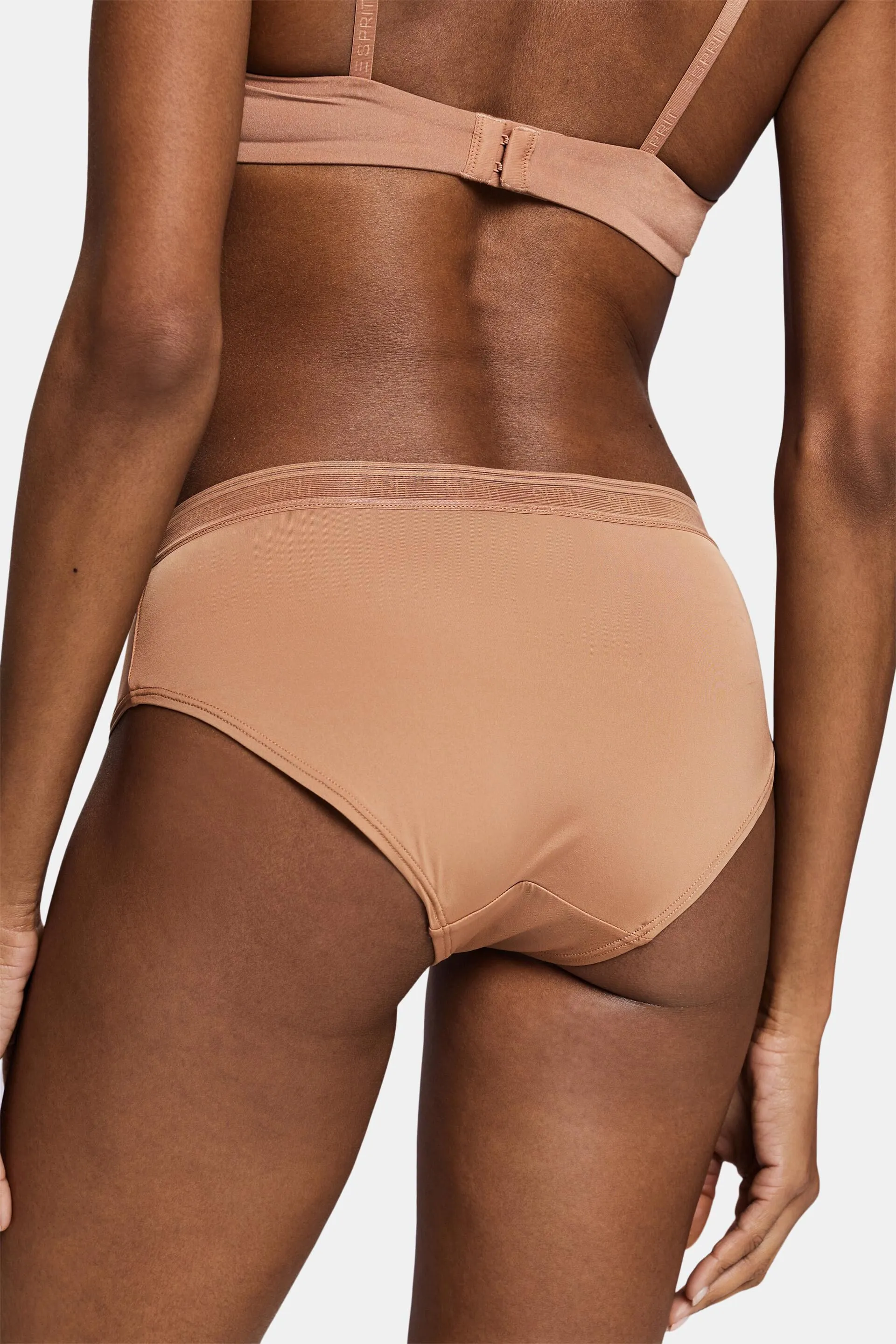 Culotte a vita bassa in microfibra e con logo, confezione da 2
