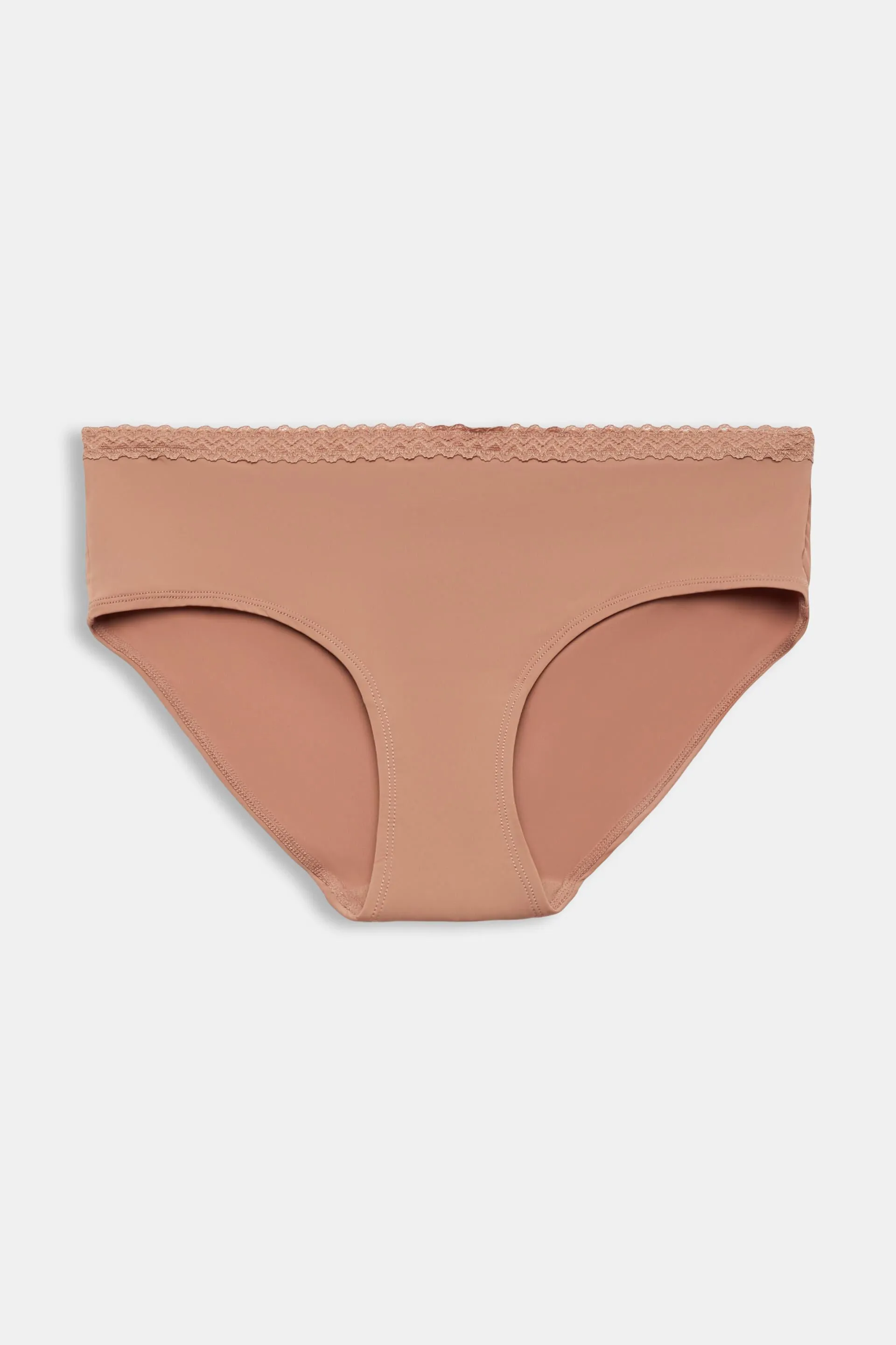 Culotte in microfibra a vita bassa con bordo in pizzo