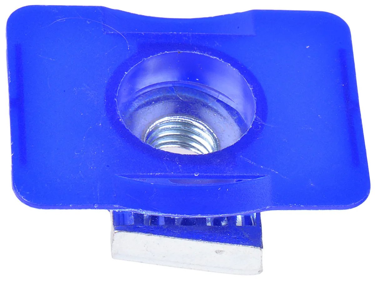 Dado per profilato in Acciaio zincato Unistrut, filettatura M10 x 41mm, base dado 45 x 34mm 0.03g