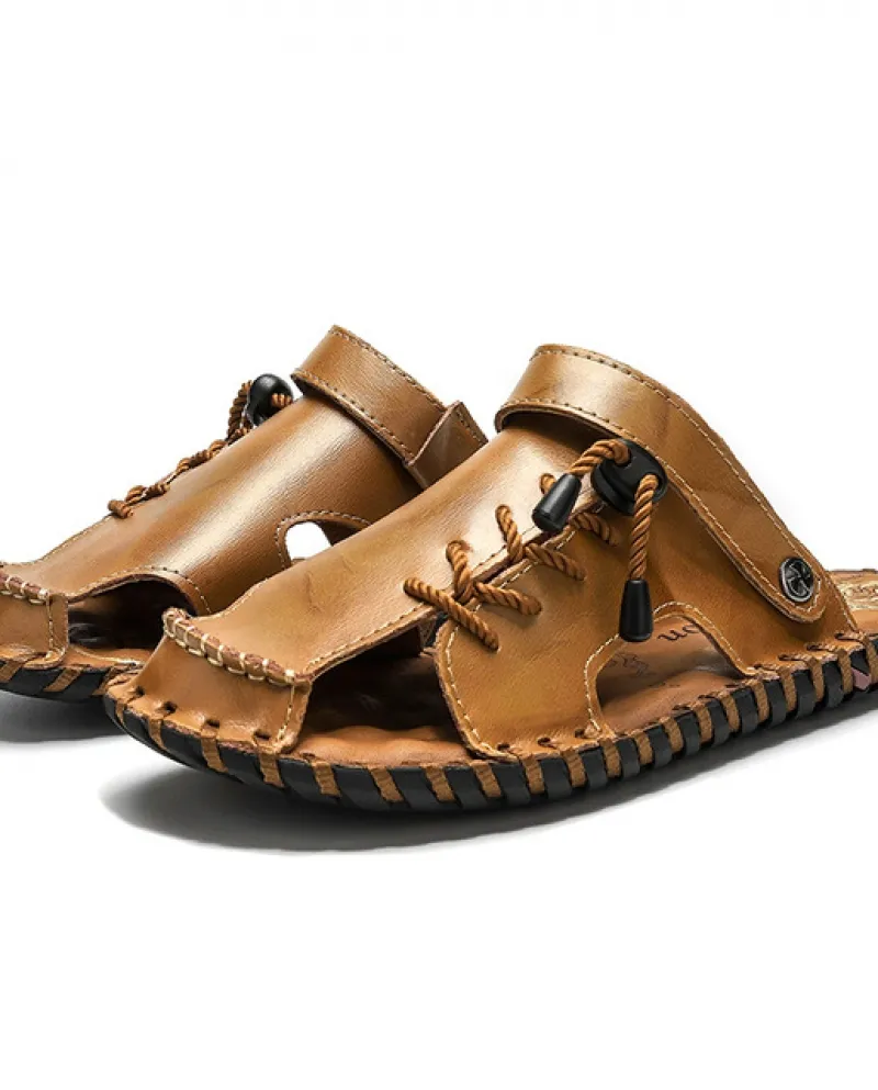 Deportivas Scarpe da spiaggia in pelle Homme Sandles Scarpe estive da uomo Mesh per scarpe da ginnastica Scarpe da uomo Sommer U