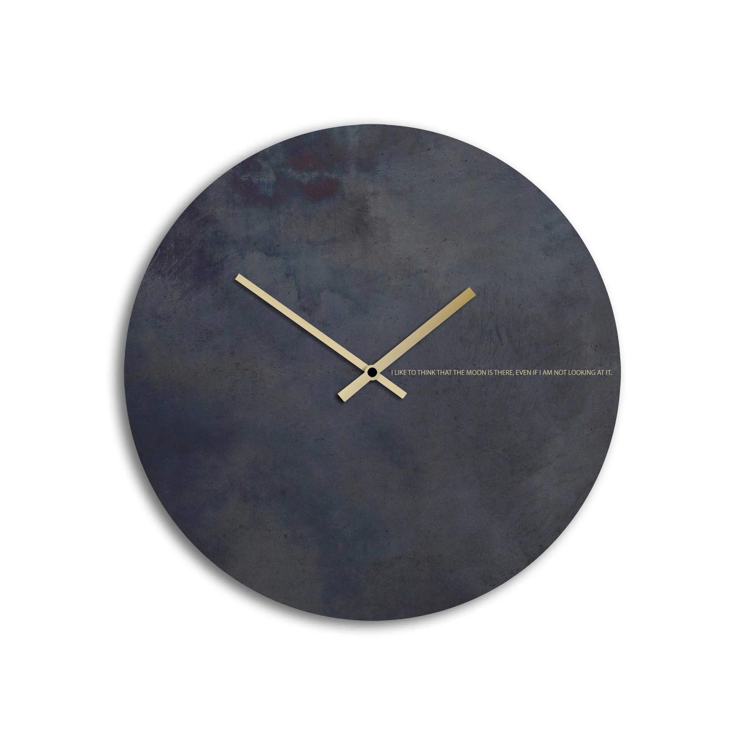 Design Object  Orologio da parete rotondo in metallo dal design minimal ed elegante Moon
