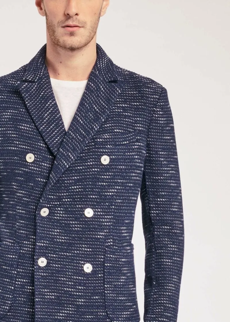 Doppiopetto in maglia melange
