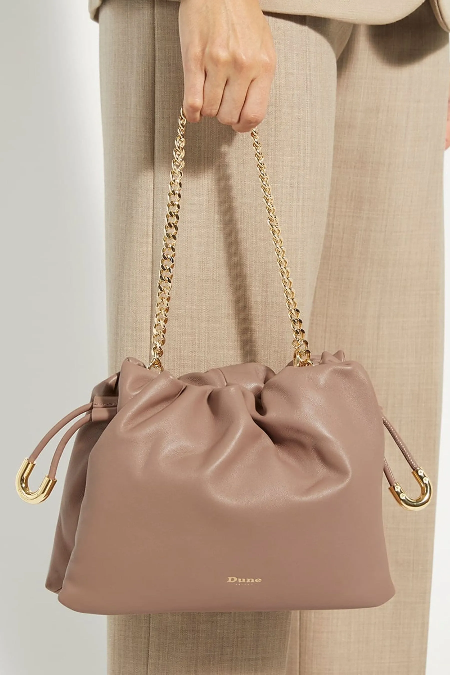 Dune London - Primrose - Borsa in pelle con coulisse