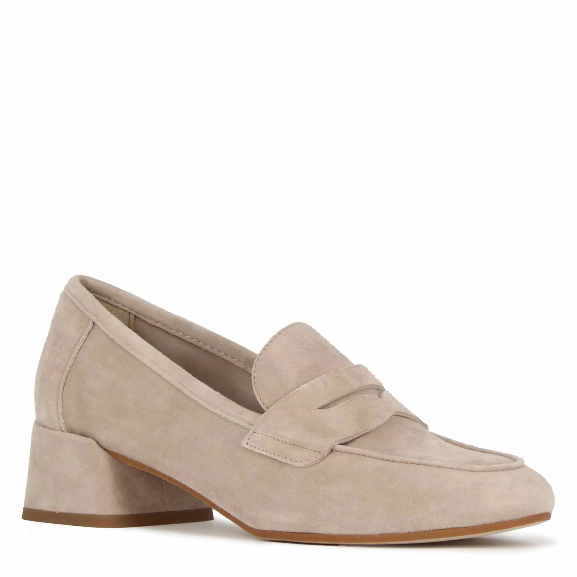 Décolleté classica da donna in pelle scamosciata colore rosa