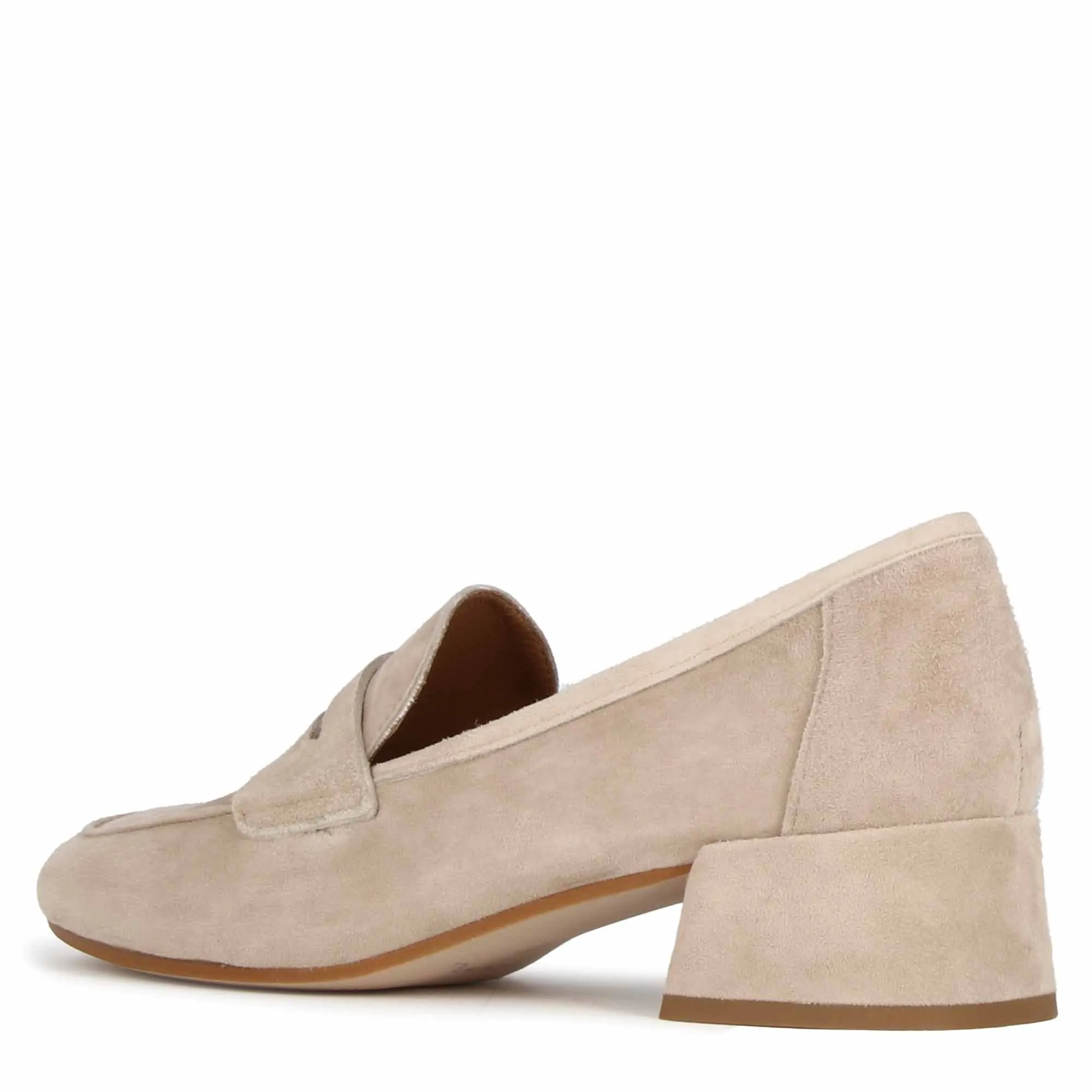 Décolleté classica da donna in pelle scamosciata colore rosa