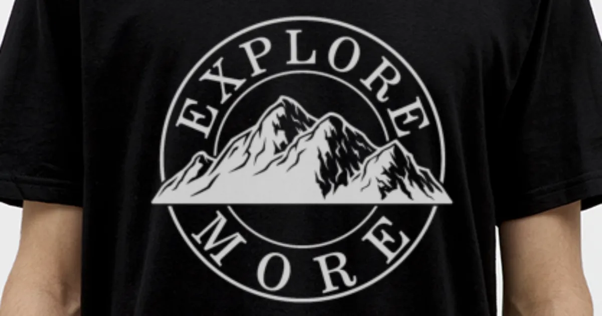 'Esplora di più Shirt Adventure Travel Tee Camping' Maglietta uomo 