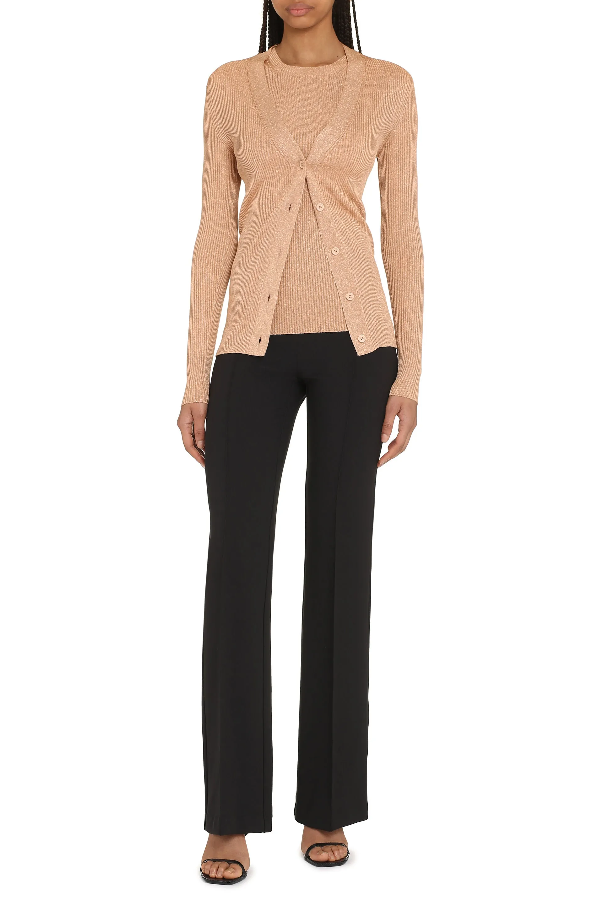 Fabiana Filippi Cardigan in maglia lurex