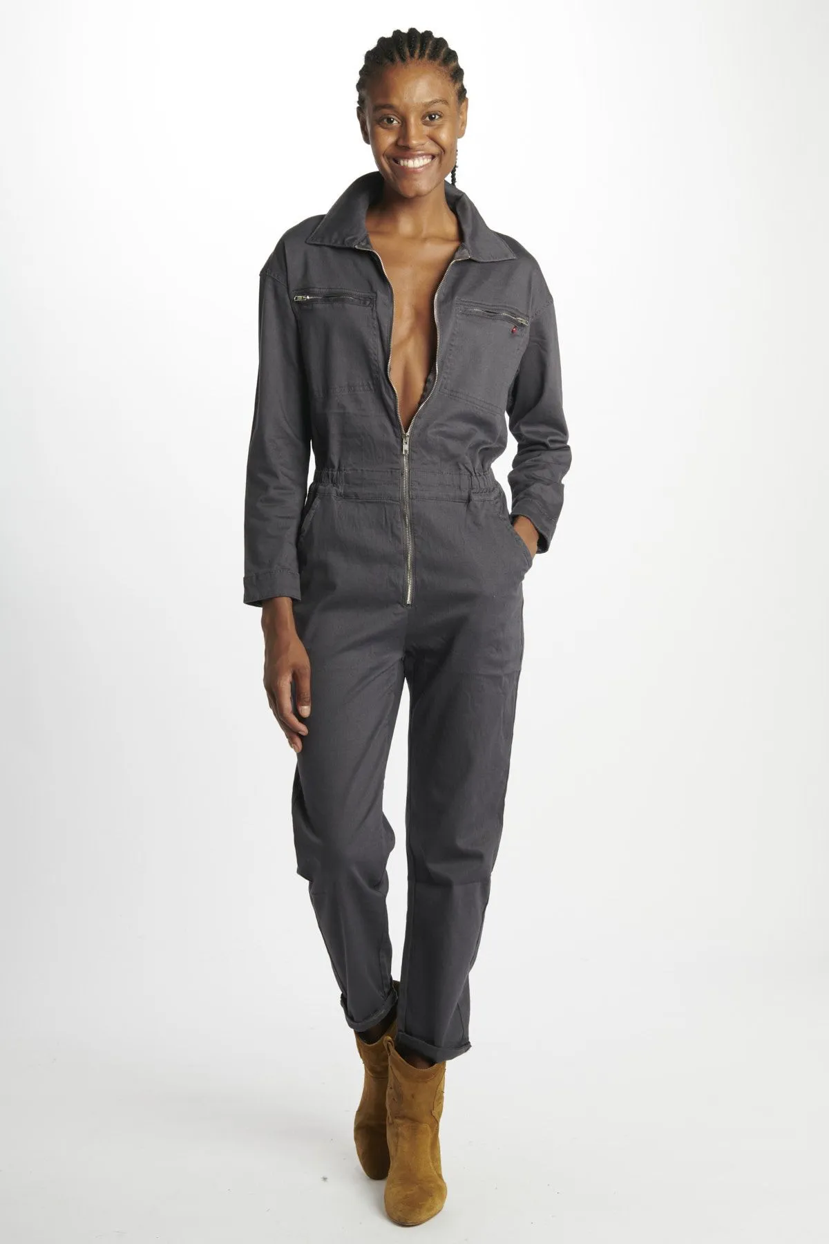 fam Tuta lunga denim DAUPHINE    