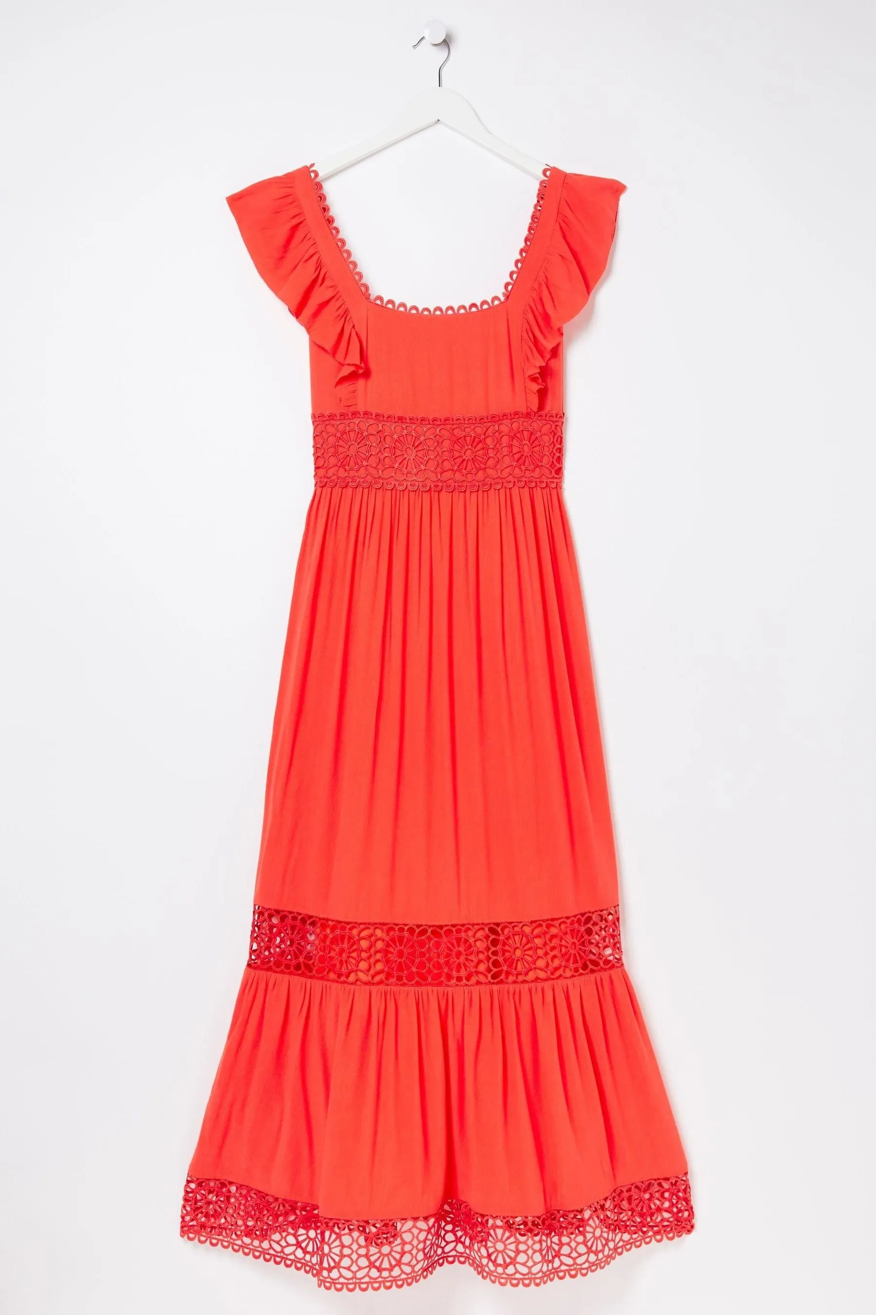 FatFace - Abito maxi Pizzo con ibisco