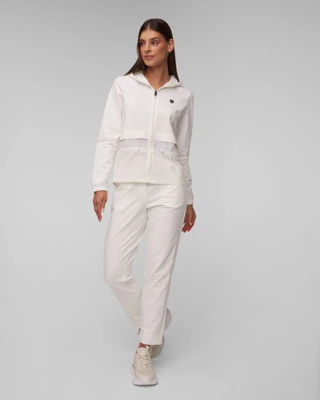 Felpa bianca con cappuccio da donna Aeronautica Militare