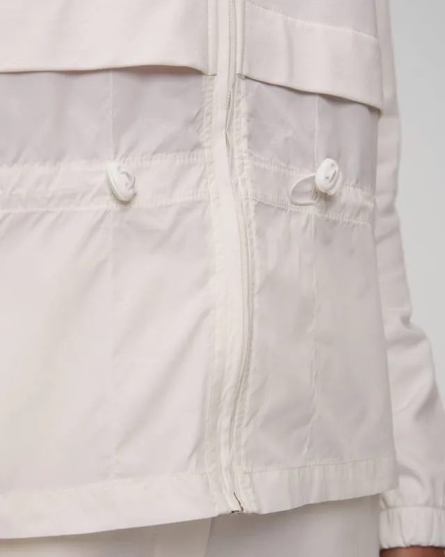 Felpa bianca con cappuccio da donna Aeronautica Militare