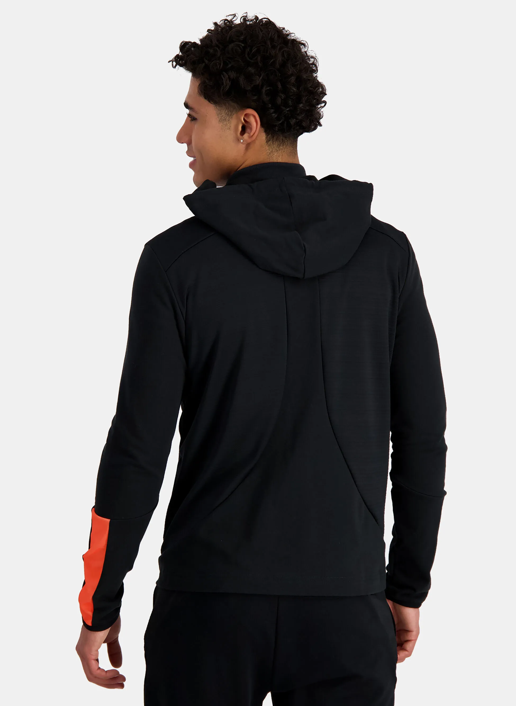 felpa full zip con cappuccio
