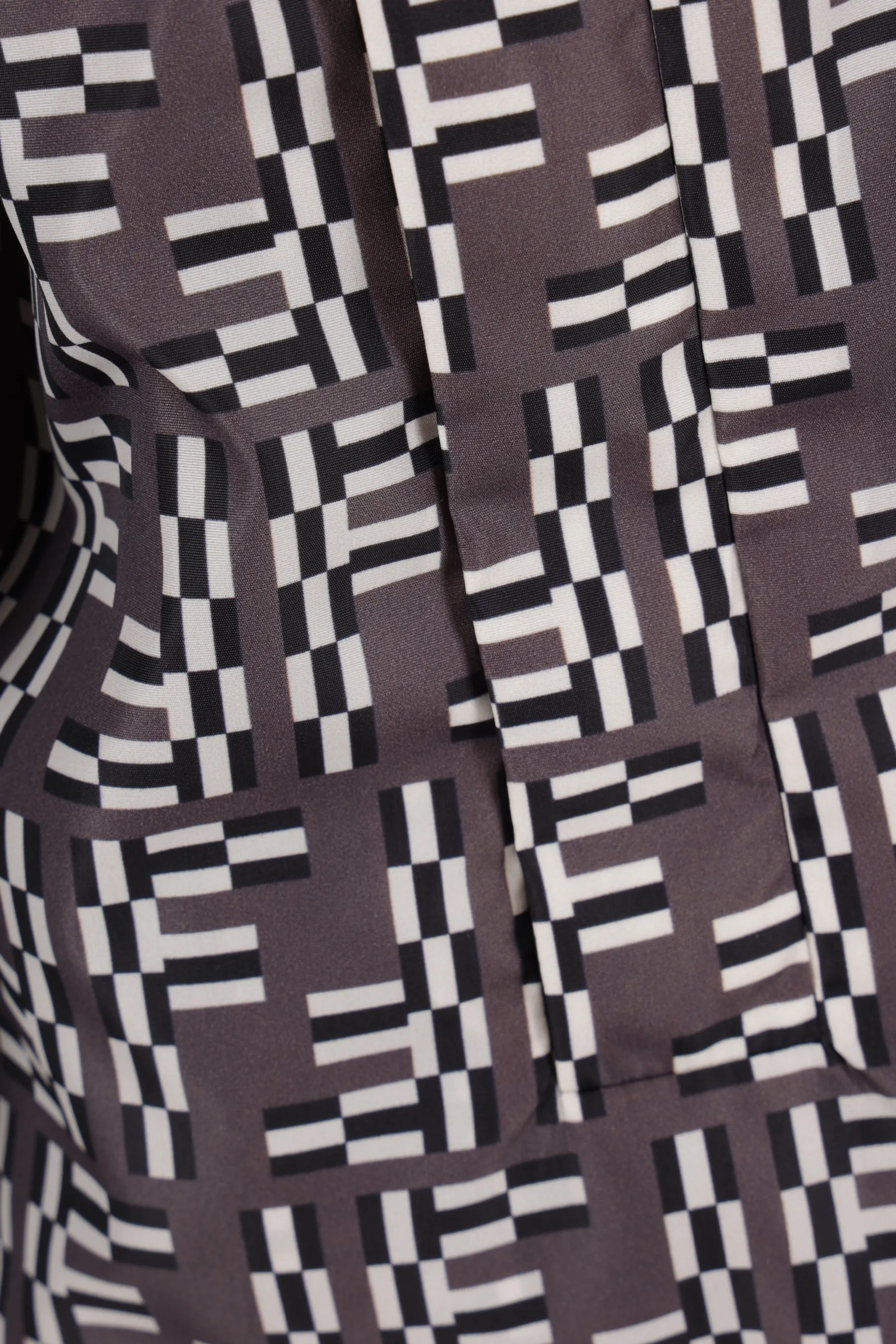  FENDI giacca a vento in nylon stampa FF Labyrinth 