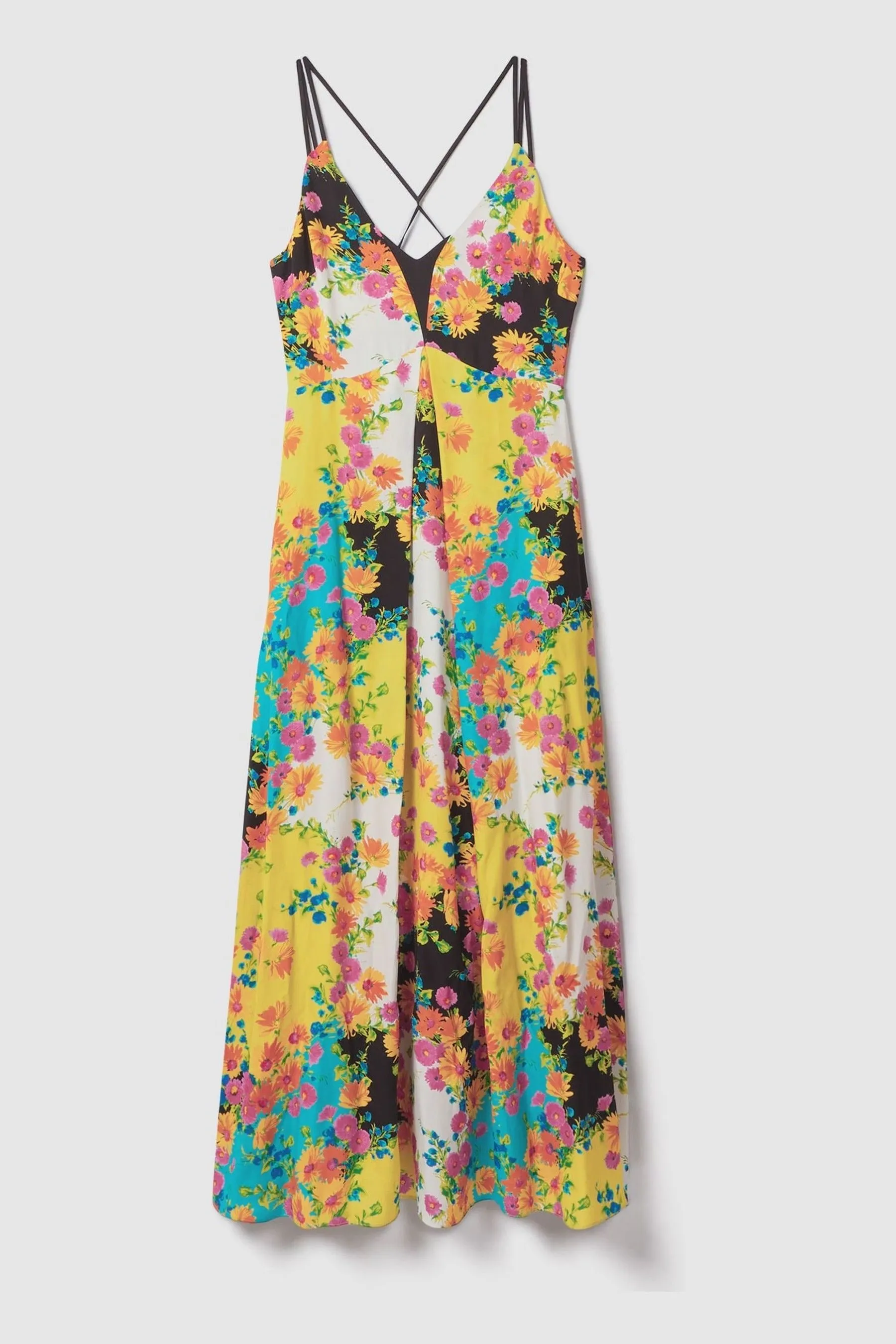 Florere - Abito maxi stampato con due spalline
