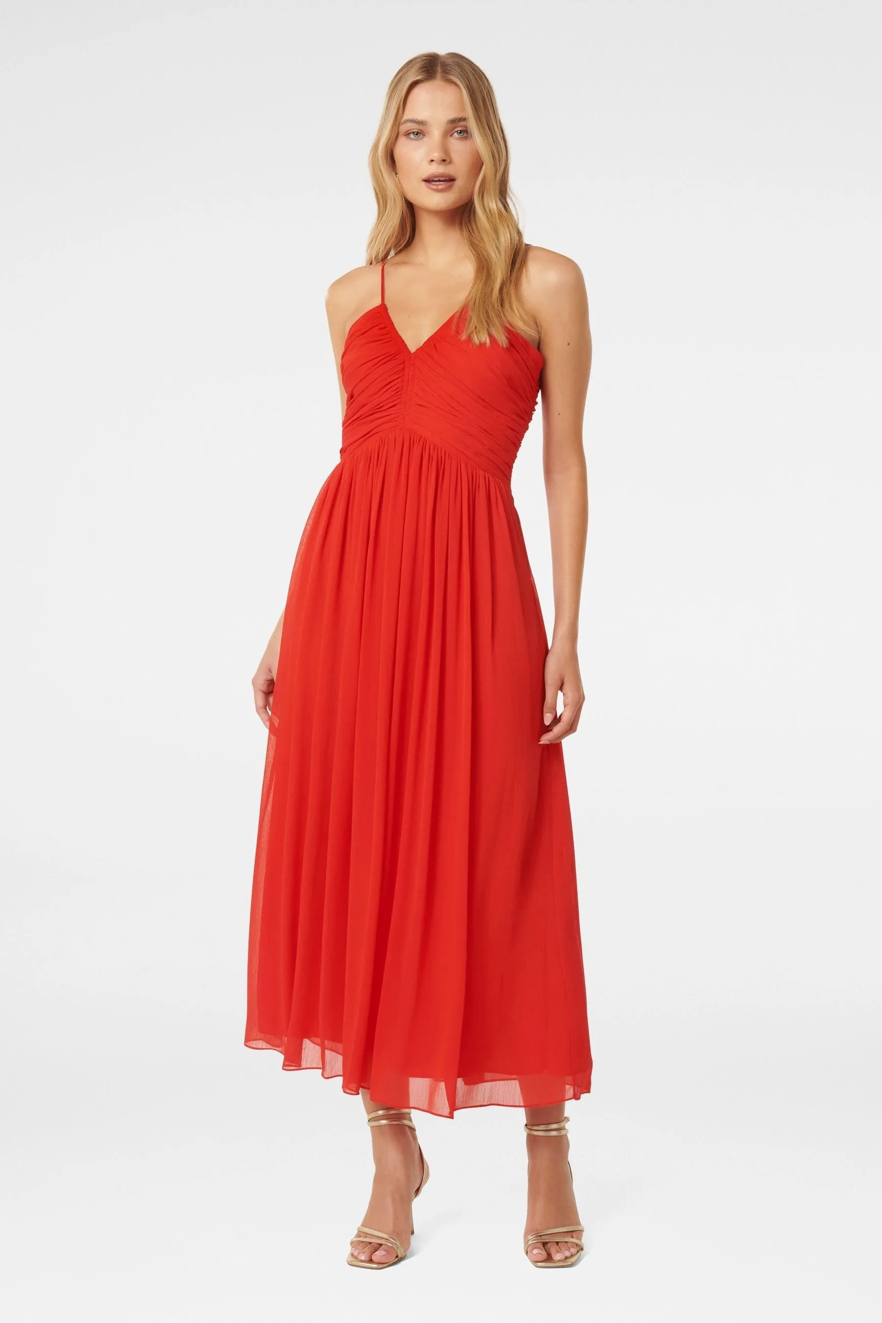 Forever New - Nakita - Abito maxi con corpino arricciato