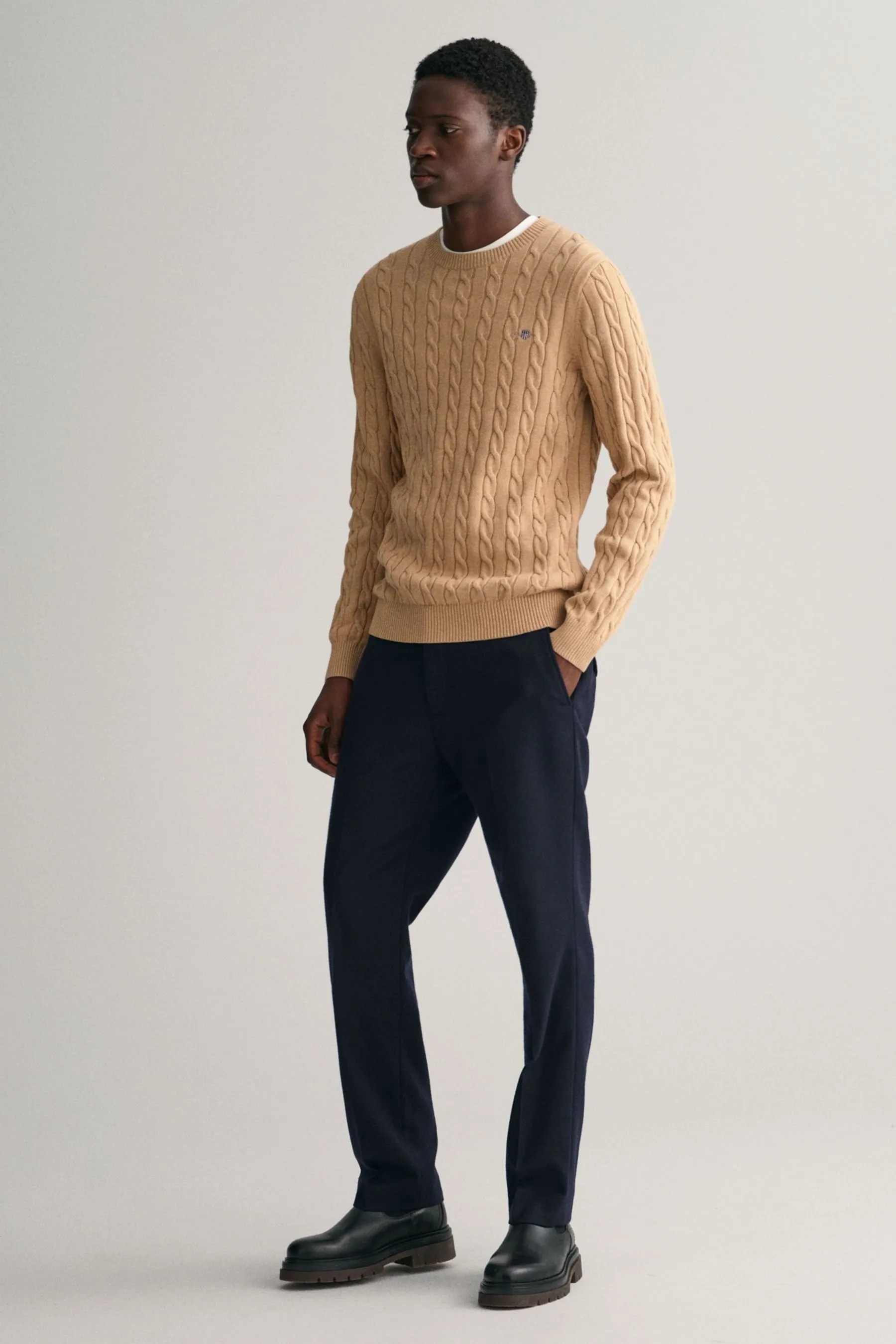 GANT 100% Cotton Cable Crew Neck Jumper    