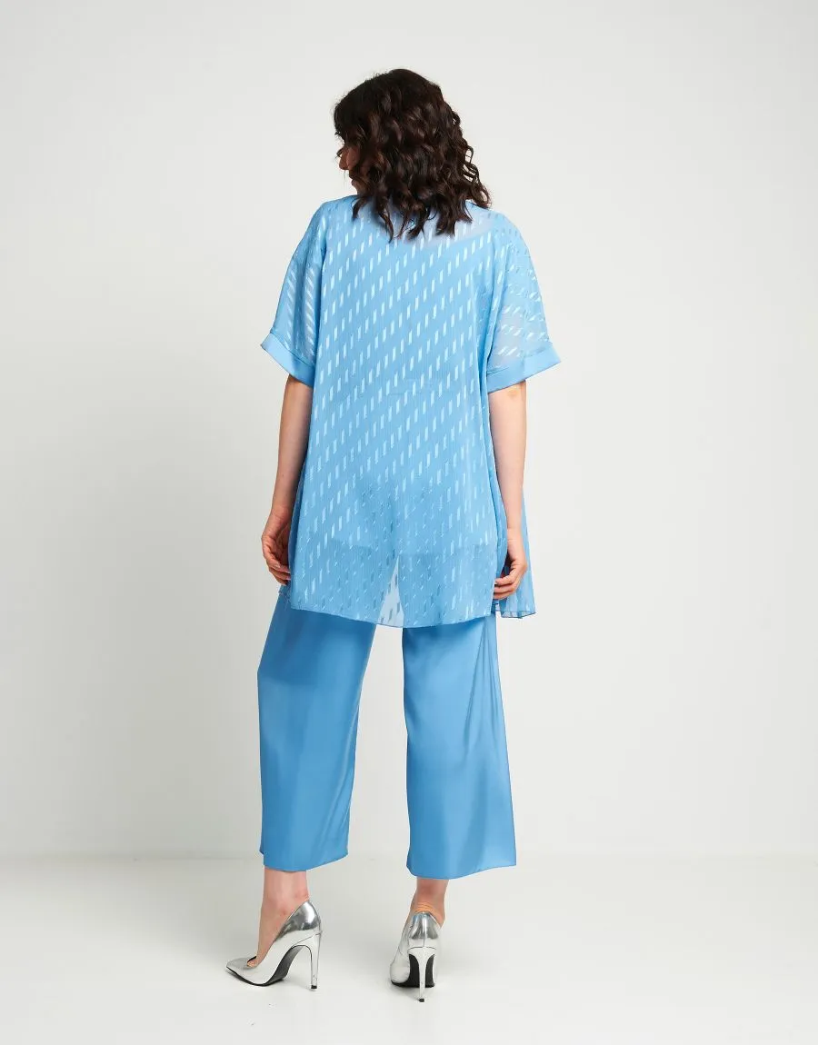 Giacca a kimono con bordi in raso