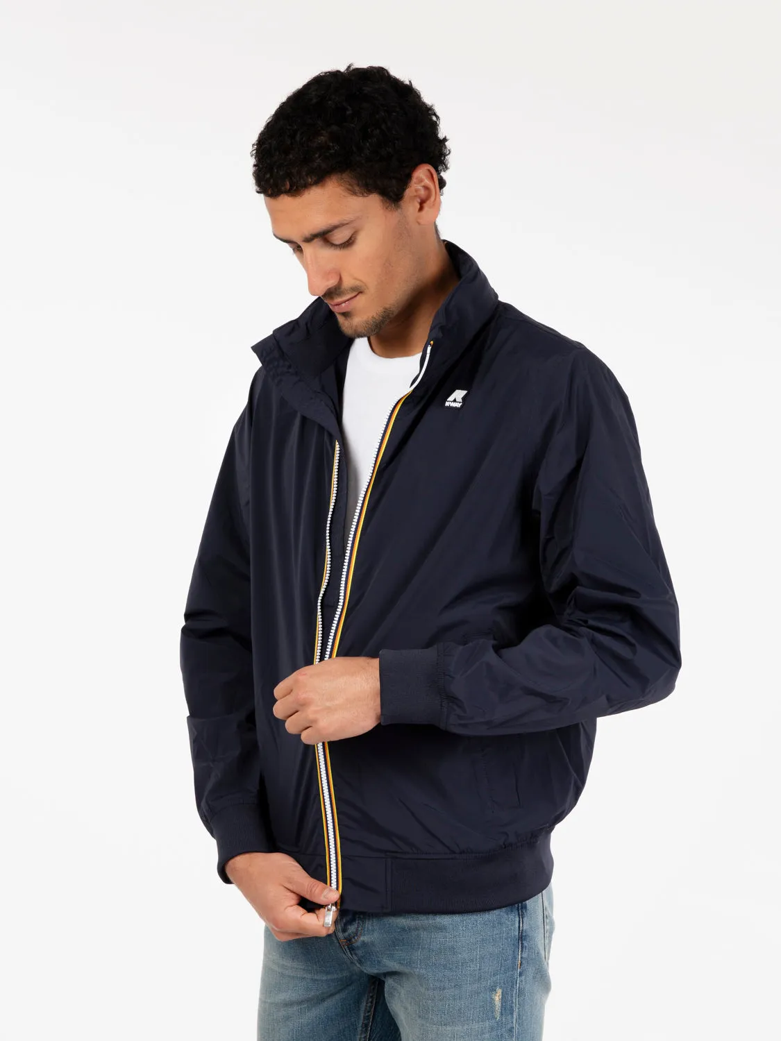 Giacca Amaury stretch nylon jersey blue depth