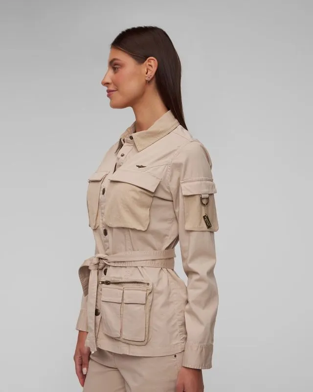 Giacca beige da donna Aeronautica Militare