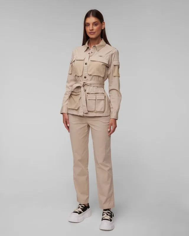 Giacca beige da donna Aeronautica Militare