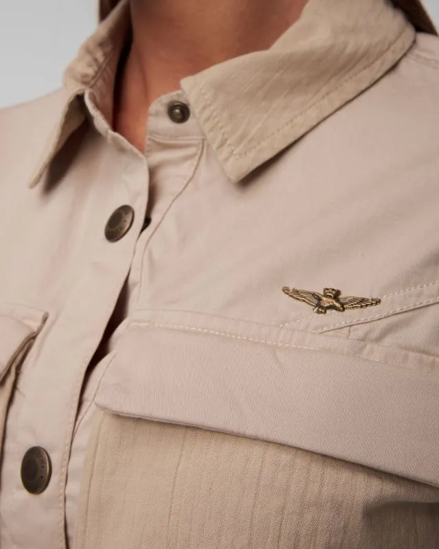Giacca beige da donna Aeronautica Militare