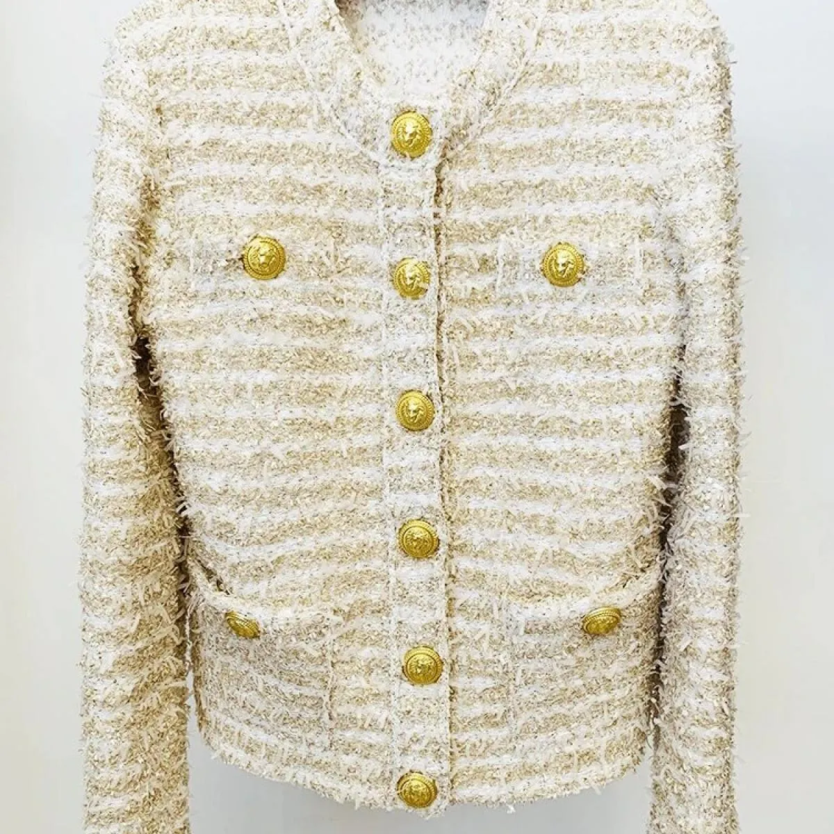 Giacca cardigan alta 2023 Giacca moda autunno inverno Cardigan lavorato a maglia da donna