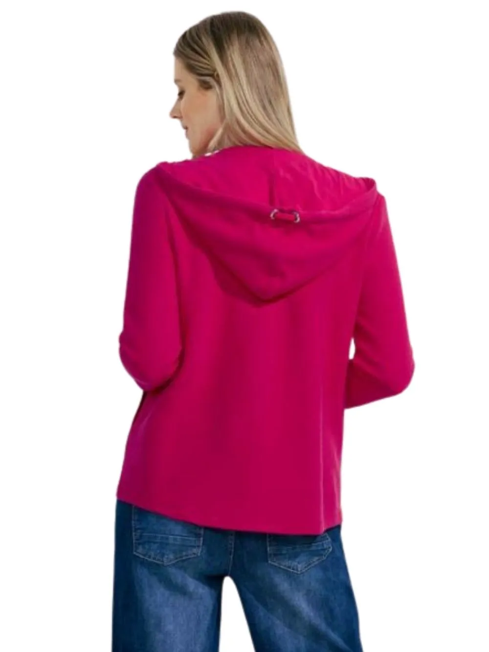 Giacca Donna con cappuccio fucsia