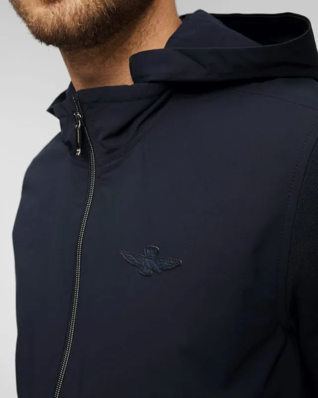 Giacca ibrida blu scuro da uomo Aeronautica Militare