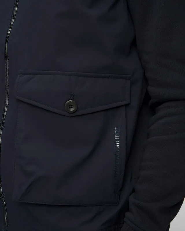 Giacca ibrida blu scuro da uomo Aeronautica Militare
