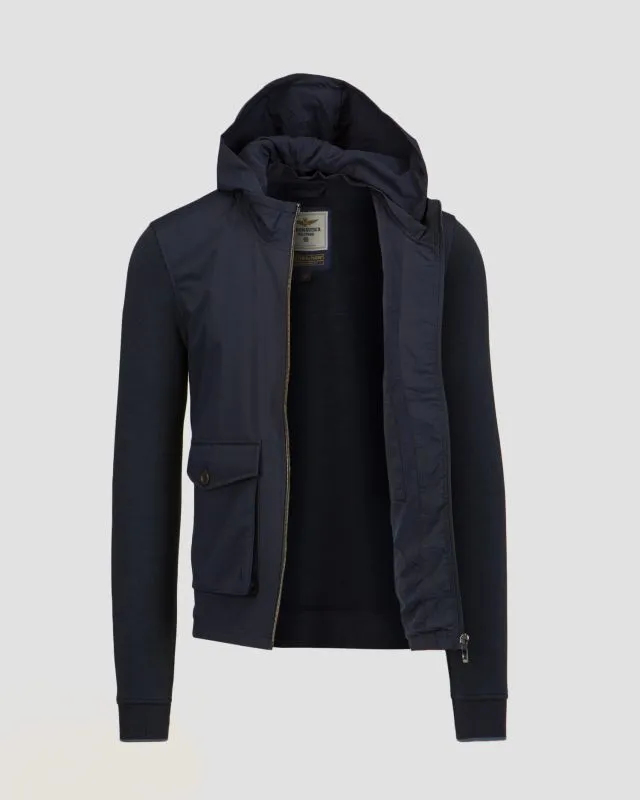 Giacca ibrida blu scuro da uomo Aeronautica Militare