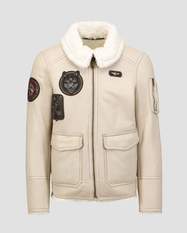 Giacca in pelle da uomo Aeronautica Militare