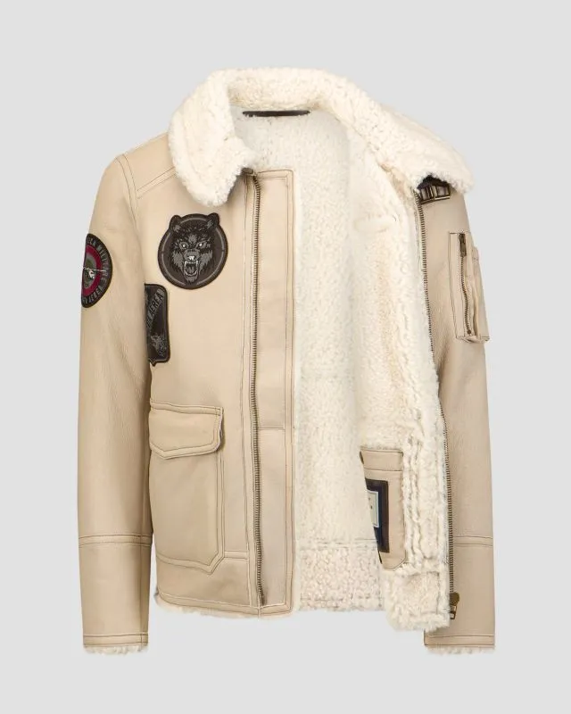 Giacca in pelle da uomo Aeronautica Militare