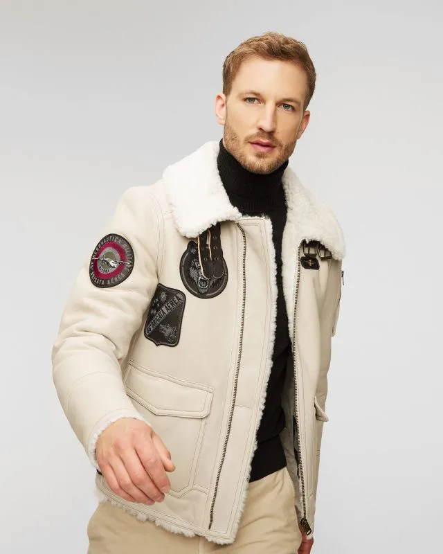 Giacca in pelle da uomo Aeronautica Militare