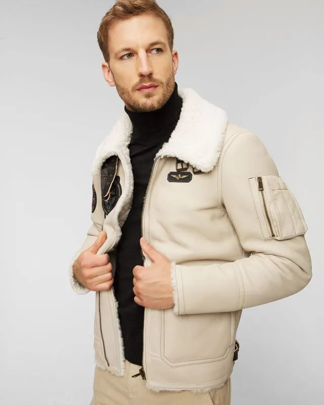 Giacca in pelle da uomo Aeronautica Militare